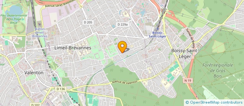 localisation de l'entreprise LE CLUB D 5 à LIMEIL-BREVANNES