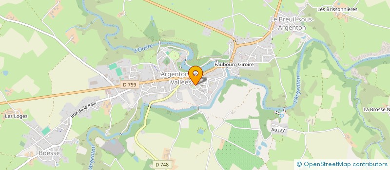 localisation de l'entreprise LE CLUB D ARGENTONNAY à ARGENTONNAY