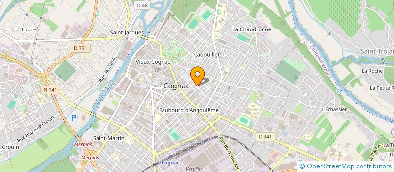 localisation de l'entreprise LE CLUB D'ULTIMATE DE COGNAC à COGNAC