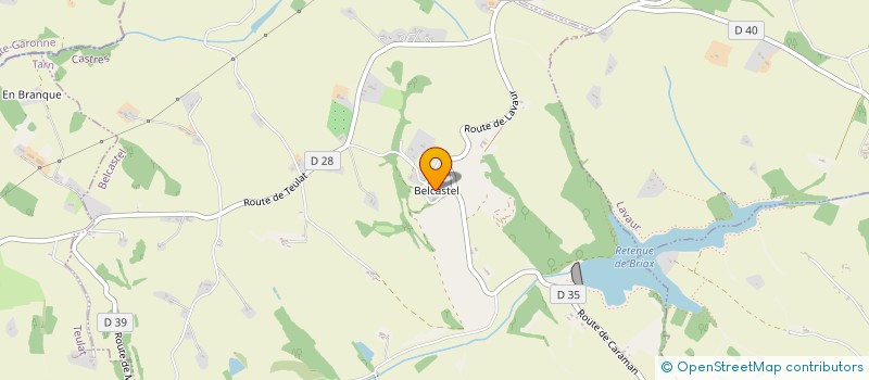 localisation de l'entreprise LE CLUB DE BELCASTEL  BELCASTEL