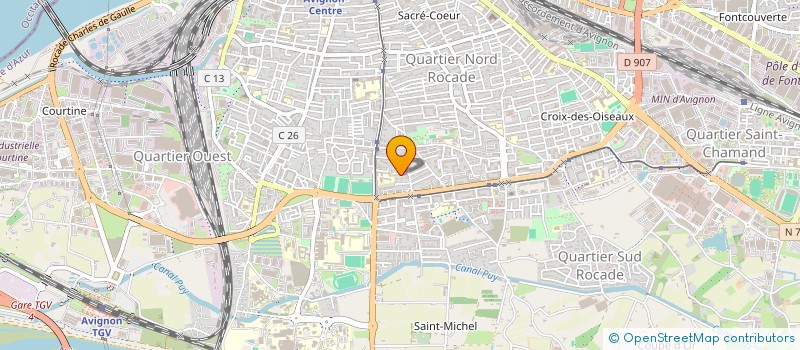 localisation de l'entreprise LE CLUB DE HOCKEY 84 à AVIGNON