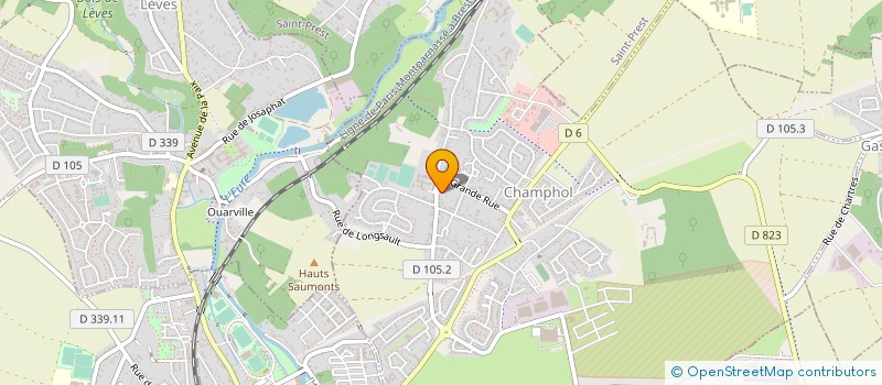 localisation de l'entreprise LE CLUB DE L'AMITIE D AMILLY-CINTRAY à AMILLY