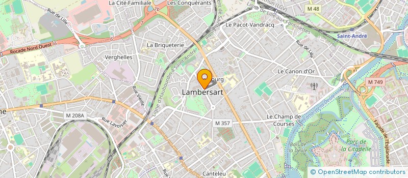localisation de l'entreprise LE CLUB DE L'HOTEL DE VIGNE à LAMBERSART