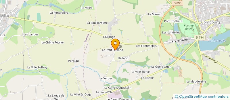 localisation de l'entreprise LE CLUB DE LA GAITE à COMBOURG
