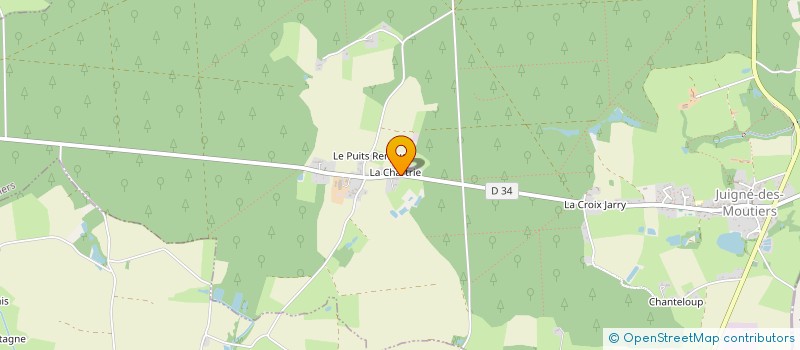 localisation de l'entreprise LE CLUB DE LA GREE  JUIGNE-DES-MOUTIERS