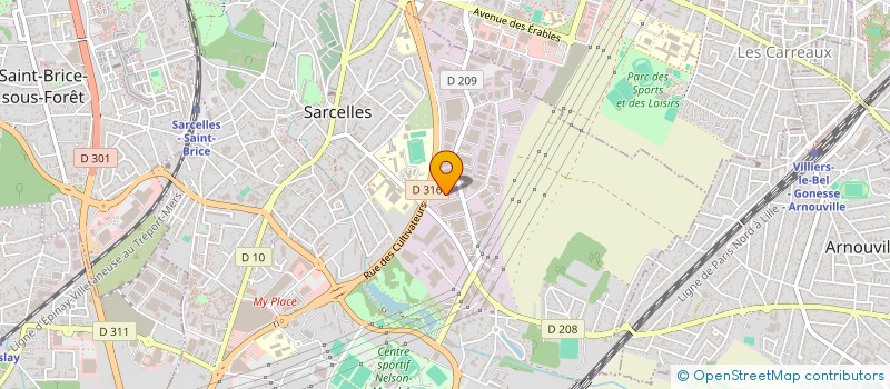 localisation de l'entreprise LE CLUB DE LA MAISON II  SARCELLES