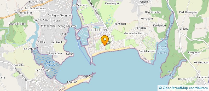 localisation de l'entreprise LE CLUB DE LA VALLEE DES FOUS  LA FORET-FOUESNANT