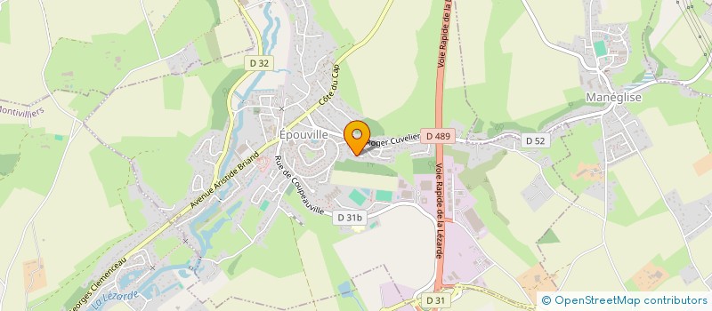 localisation de l'entreprise LE CLUB DE PETANQUE D'EPOUVILLE  EPOUVILLE