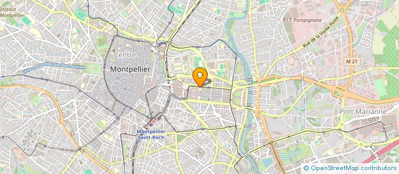 localisation de l'entreprise LE CLUB DES 5 à MONTPELLIER