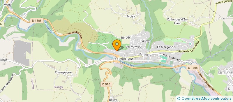 localisation de l'entreprise LE CLUB DES 5  FRANGY