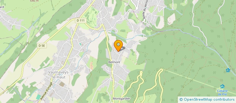 localisation de l'entreprise LE CLUB DES 5  VAULNAVEYS-LE-HAUT