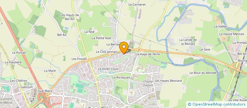 localisation de l'entreprise LE CLUB DES 5  SAINT-GREGOIRE