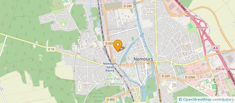 localisation de l'entreprise LE CLUB DES 5  NEMOURS