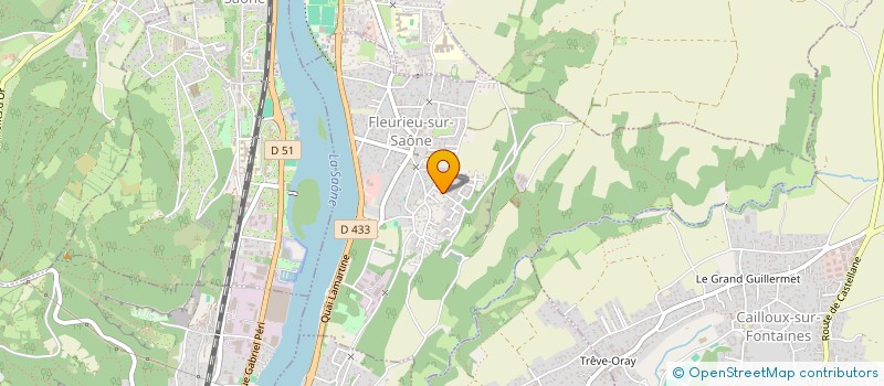 localisation de l'entreprise LE CLUB DES 5  FLEURIEU-SUR-SAONE