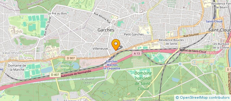 localisation de l'entreprise LE CLUB DES ALPINS à GARCHES