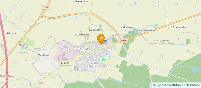 localisation de l'entreprise LE CLUB DES BRUYERES  NUAILLE