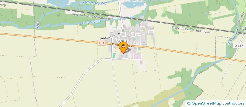 localisation de l'entreprise LE CLUB DES CINQ  AY-CHAMPAGNE