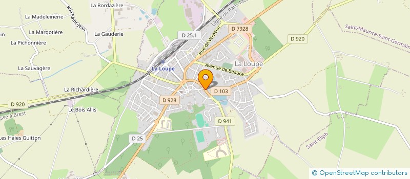 localisation de l'entreprise LE CLUB DES CINQ à LA LOUPE