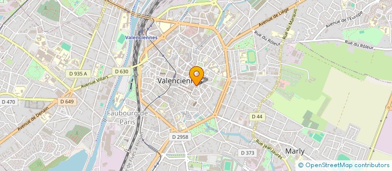 localisation de l'entreprise LE CLUB DES CINQ à VALENCIENNES