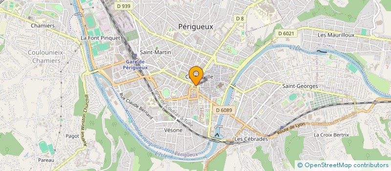 localisation de l'entreprise LE CLUB DES CINQ à PERIGUEUX