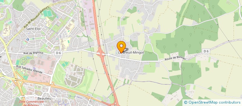 localisation de l'entreprise LE CLUB DES CINQ  POITIERS