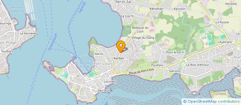 localisation de l'entreprise LE CLUB DES CINQ  PORT-LOUIS