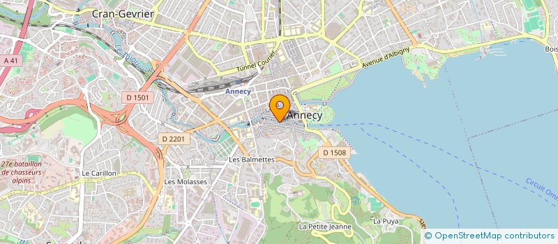 localisation de l'entreprise LE CLUB DES CLUBS à ANNECY