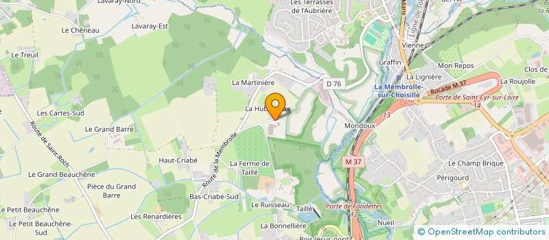 localisation de l'entreprise LE CLUB DES ENTREPRENEURS DE TOURAINE ET D'AILLEURS  FONDETTES