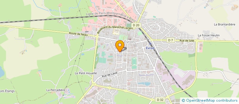 localisation de l'entreprise LE CLUB DES ENTREPRENEURS DU PAYS DES COEVRONS  EVRON