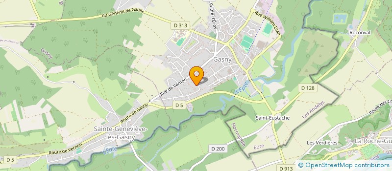 localisation de l'entreprise LE CLUB DES FAMILLES (LCDF)  GASNY