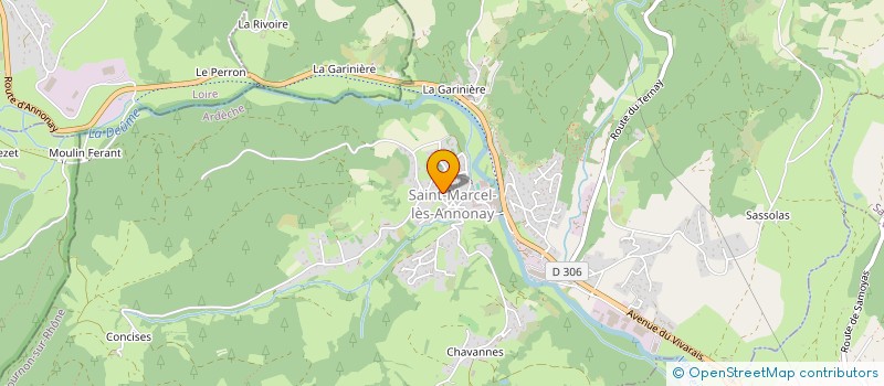 localisation de l'entreprise LE CLUB DES GENETS à SAINT-MARCEL-LES-ANNONAY