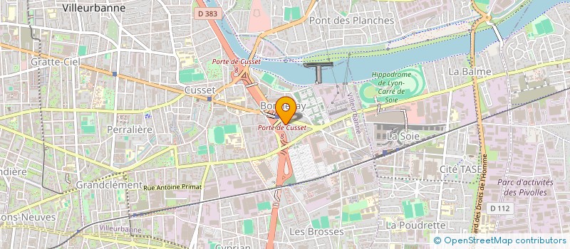 localisation de l'entreprise LE CLUB DES JACOBINS DE VILLEURBANNE  VILLEURBANNE