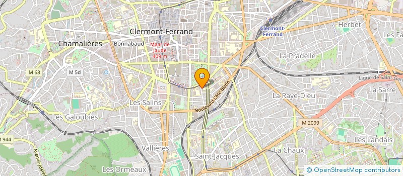 localisation de l'entreprise LE CLUB DES MENHIRS  CLERMONT-FERRAND