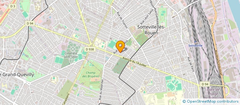 localisation de l'entreprise LE CLUB DES NORMANDS QUI BOUGENT  SOTTEVILLE-LES-ROUEN