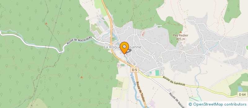 localisation de l'entreprise LE CLUB DES ORRIS  LA ROQUEBRUSSANNE