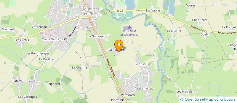 localisation de l'entreprise LE CLUB DES PETITS LOUPS à SAINT DIDIER D'AUSSIAT