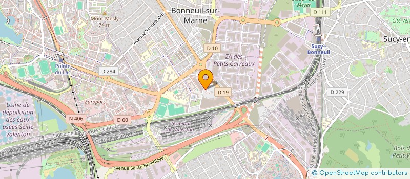 localisation de l'entreprise LE CLUB DES PRIMEURS  BONNEUIL-SUR-MARNE