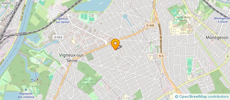 localisation de l'entreprise LE CLUB DES PRIMEURS  VIGNEUX-SUR-SEINE