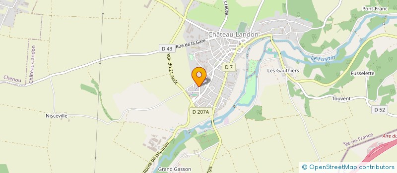 localisation de l'entreprise LE CLUB DES REMPARTS à CHATEAU-LANDON