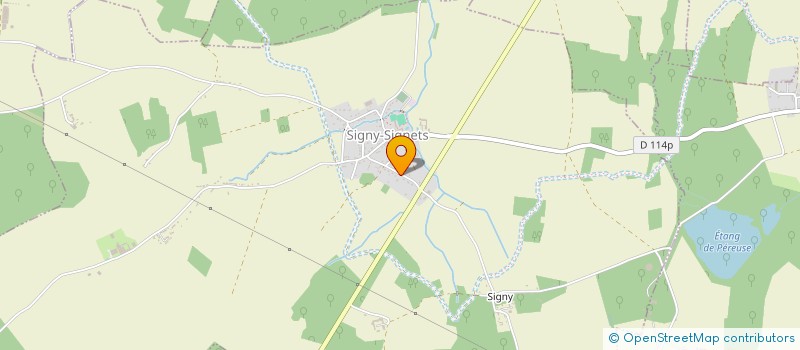 localisation de l'entreprise LE CLUB DES SANS-SOUCI  SIGNY-SIGNETS