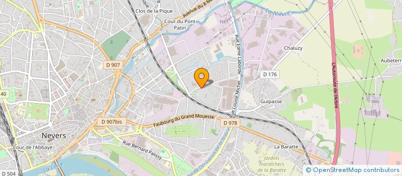localisation de l'entreprise LE CLUB DES SENIORS DYNAMIQUES à NEVERS