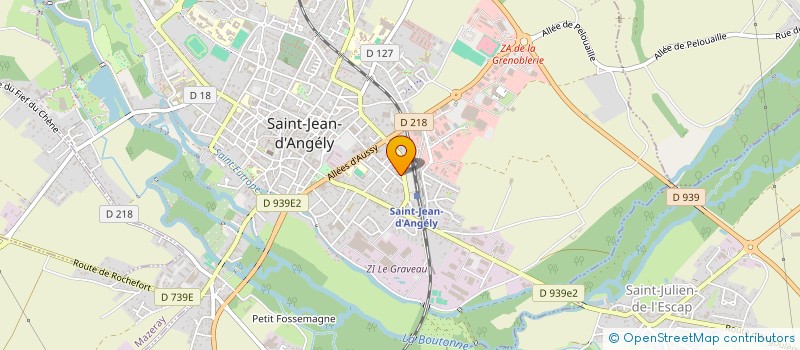 localisation de l'entreprise LE CLUB DES SIGNES à SAINT-JEAN-D'ANGELY