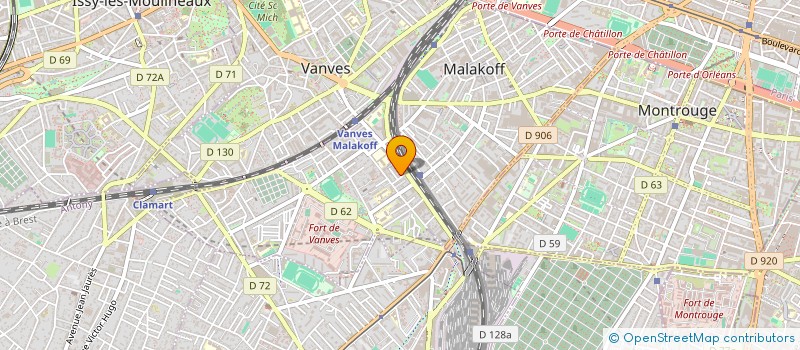localisation de l'entreprise LE CLUB DES SIX à MALAKOFF