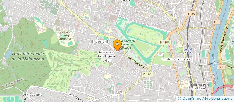 localisation de l'entreprise LE CLUB DU LIBRE à GARCHES