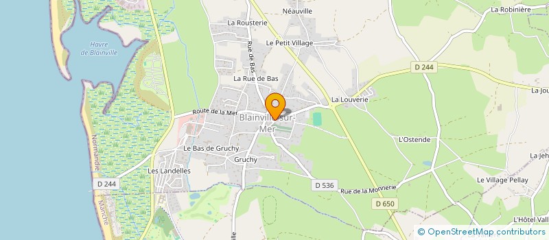 localisation de l'entreprise LE CLUB DU LITTORAL BLAINVILLAIS  BLAINVILLE-SUR-MER