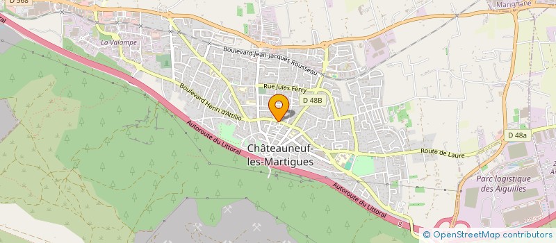 localisation de l'entreprise LE CLUB DU SUD 13  CHATEAUNEUF-LES-MARTIGUES