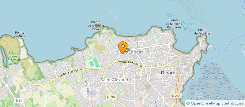 localisation de l'entreprise LE CLUB EMERAUDE  DINARD