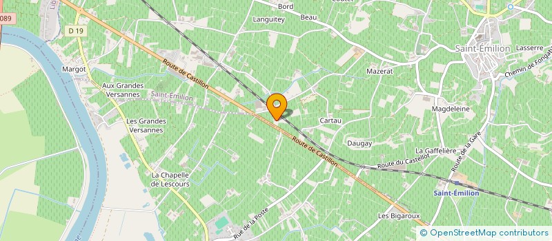 localisation de l'entreprise LE CLUB EPHEMERE à SAINT-EMILION