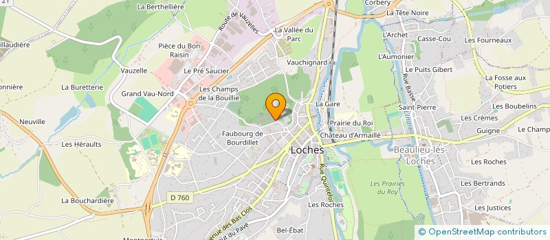 localisation de l'entreprise LE CLUB EUREKA à LOCHES
