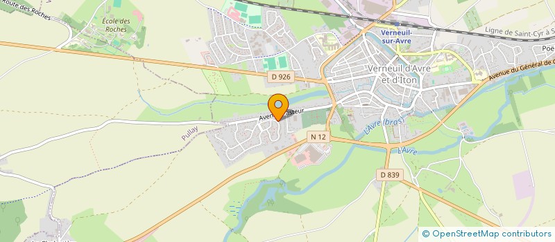 localisation de l'entreprise LE CLUB FORMATION CONSEIL  VERNEUIL D'AVRE ET D'ITON